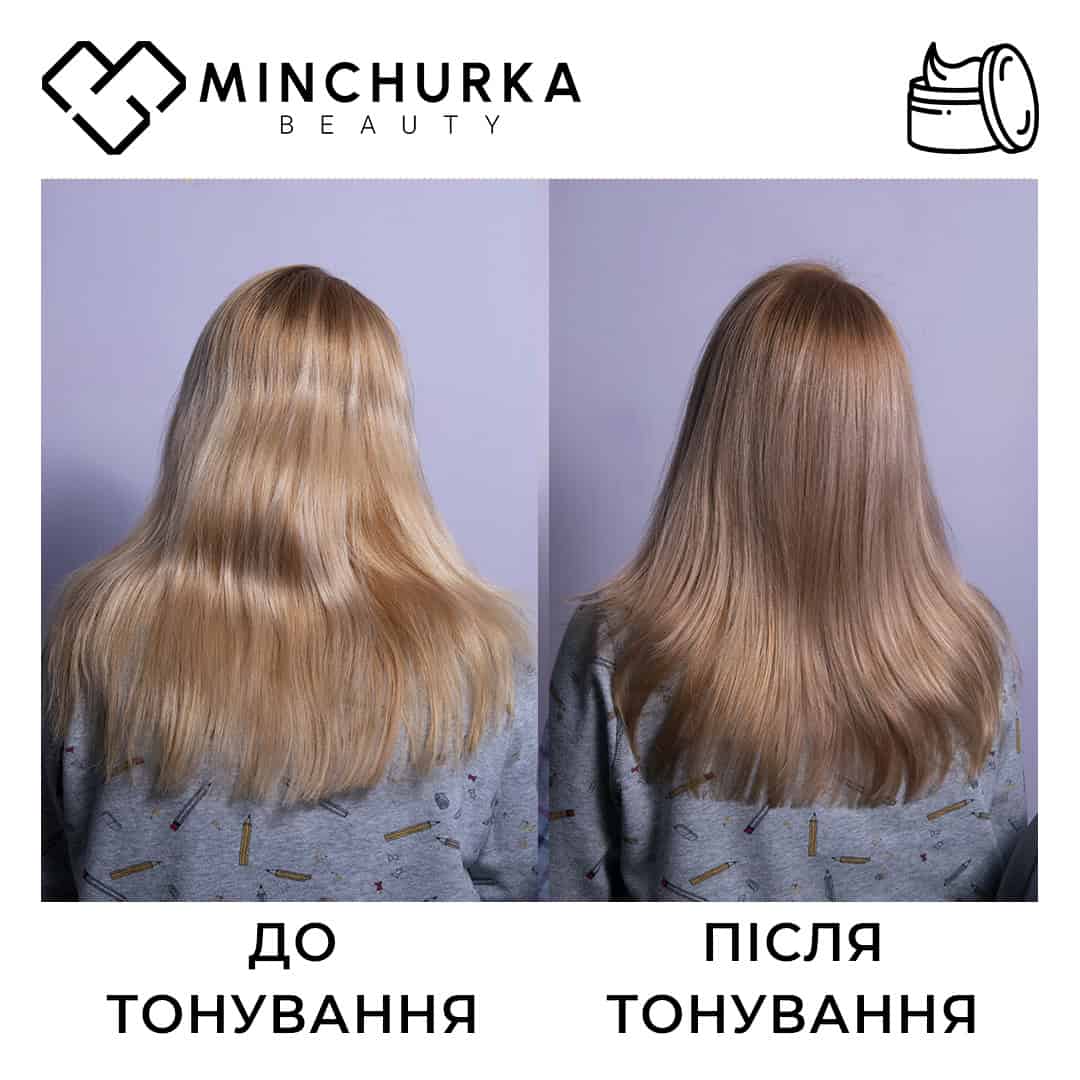 До та після використання маски Карамельна